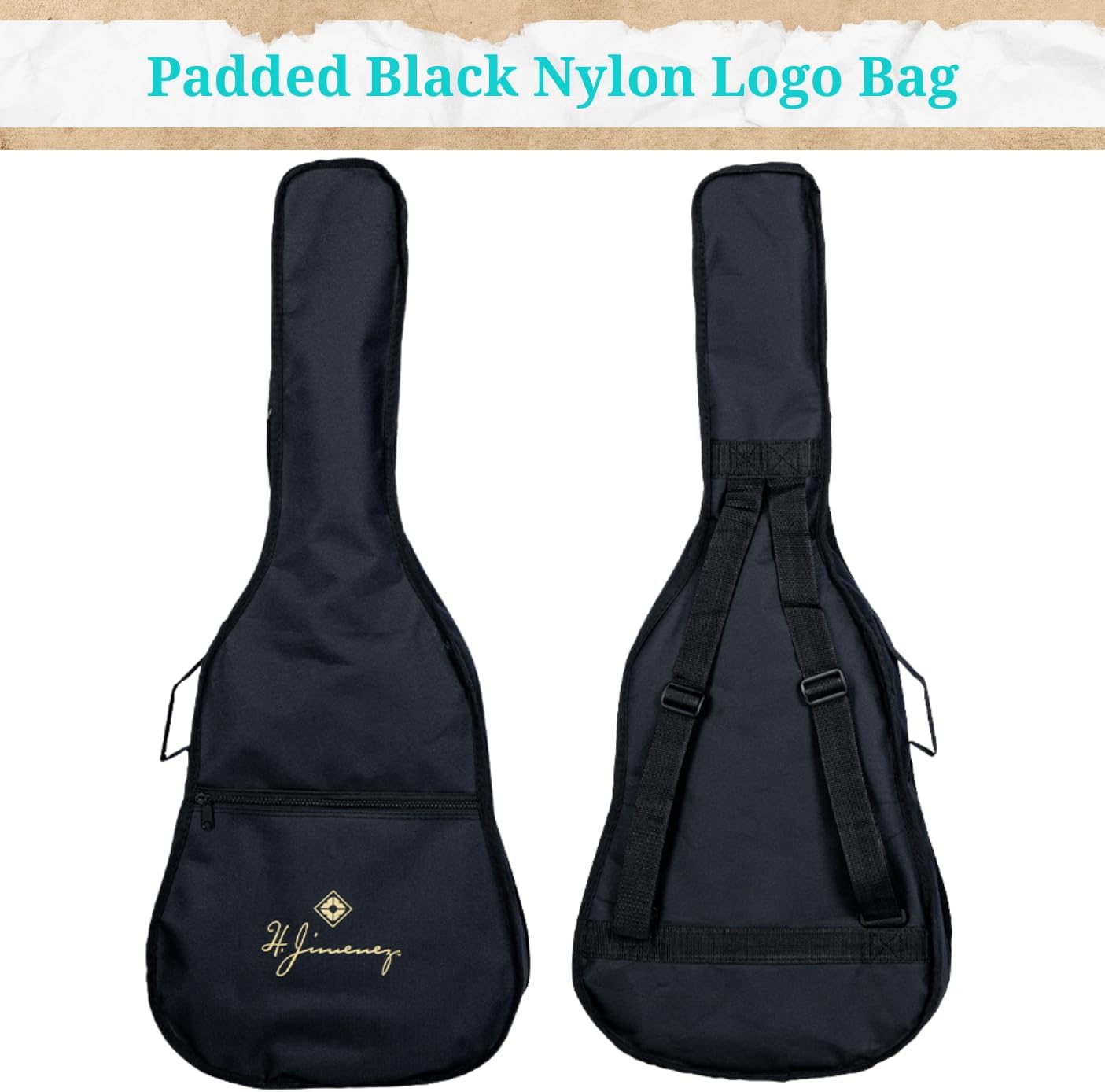 H. Jimenez LBQ4ETR El Patron Bajo Quinto, Acoustic-Electric Guitar with Gig Bag, Transparent Red