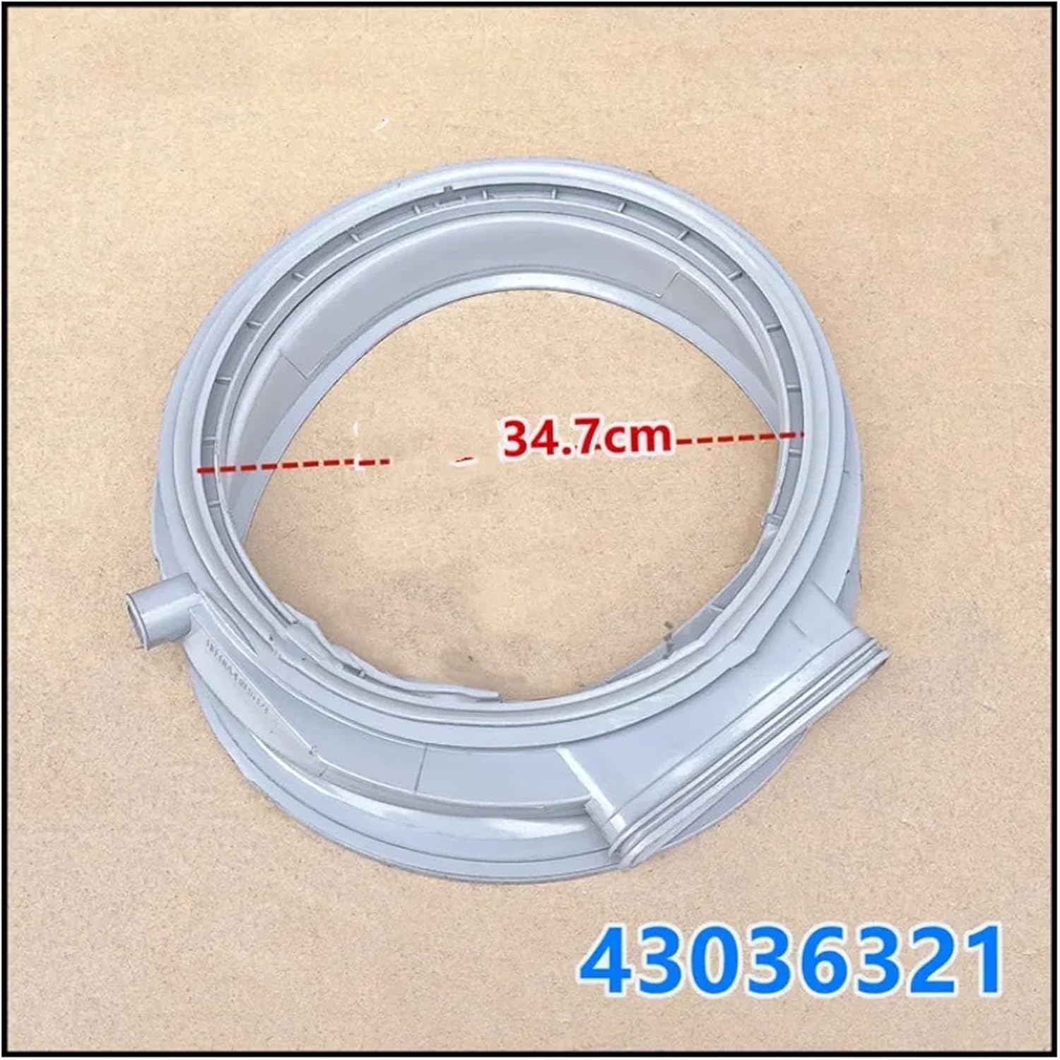 Compatible for Jinling，Drum Washing Machine，Compatible for HELIJIA ，43036321 Door Seal Rubber Sealing Ring