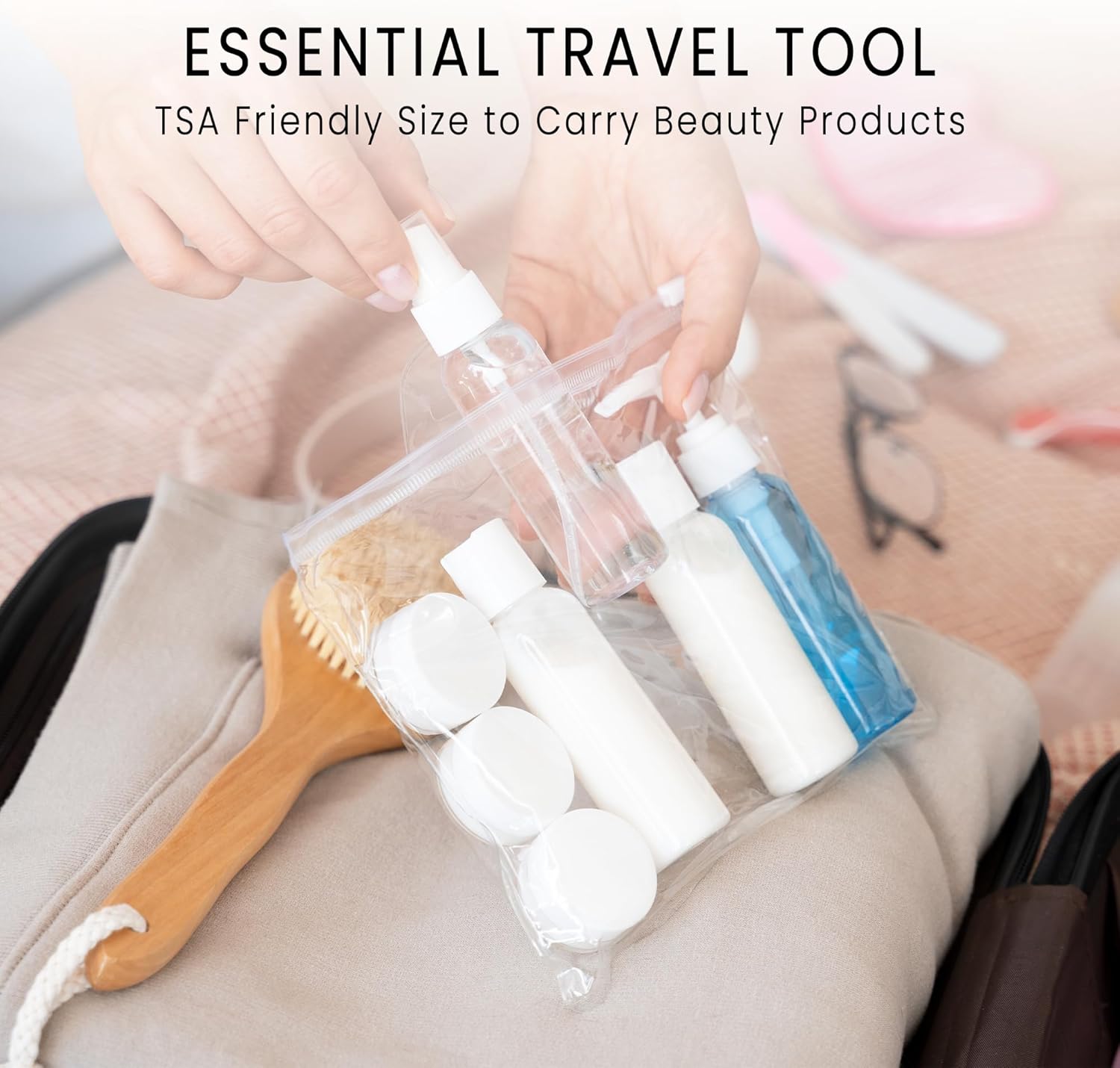 Beauticom 5G/5ML Round Clear Jars with Purple Lids for Small Jewelry, Holding/Mixing Paints, Art Accessories and Other Craft Supplies - BPA Free (Quantity: 1000 Pieces)