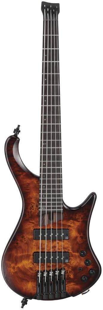 Ibanez EHB Ergonomic Headless 5-string Bass Guitar - Dragon Eye Burst Low Gloss