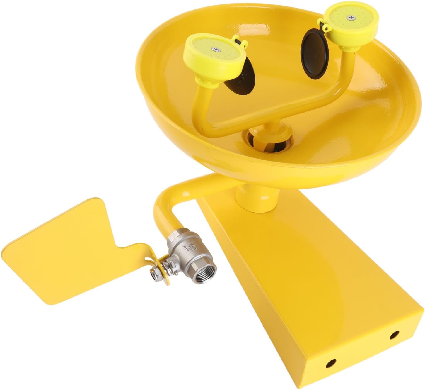 FTVOGUE Wall Mounted Eye Wash Station, 304 Stainless Steel Emergency Eye Wash Spray Heads Eyewash Sign, for Chemical Plants Laboratories FactoriesOccupational Health & Safety Products