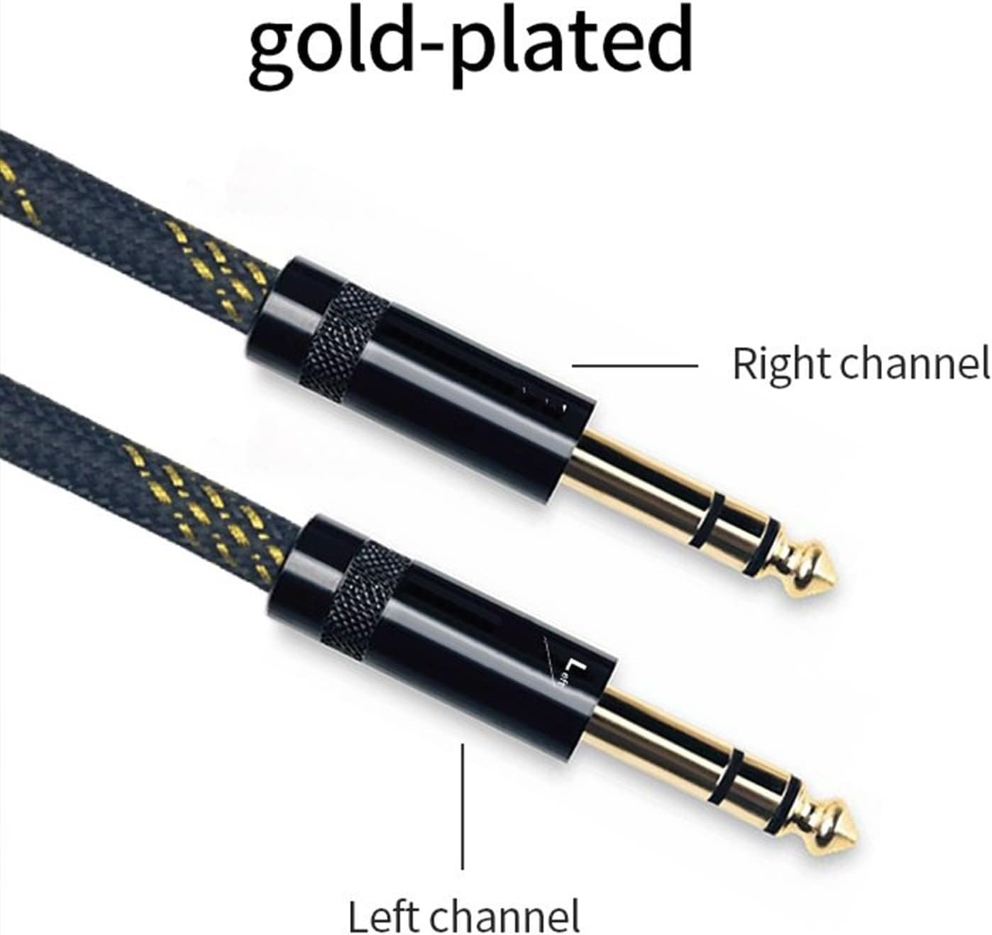 Guitar Cable Cable 6.5mm Output to 6.5mm Output for Microphone,Guitar,Amplifier,Player (Color : 1m)