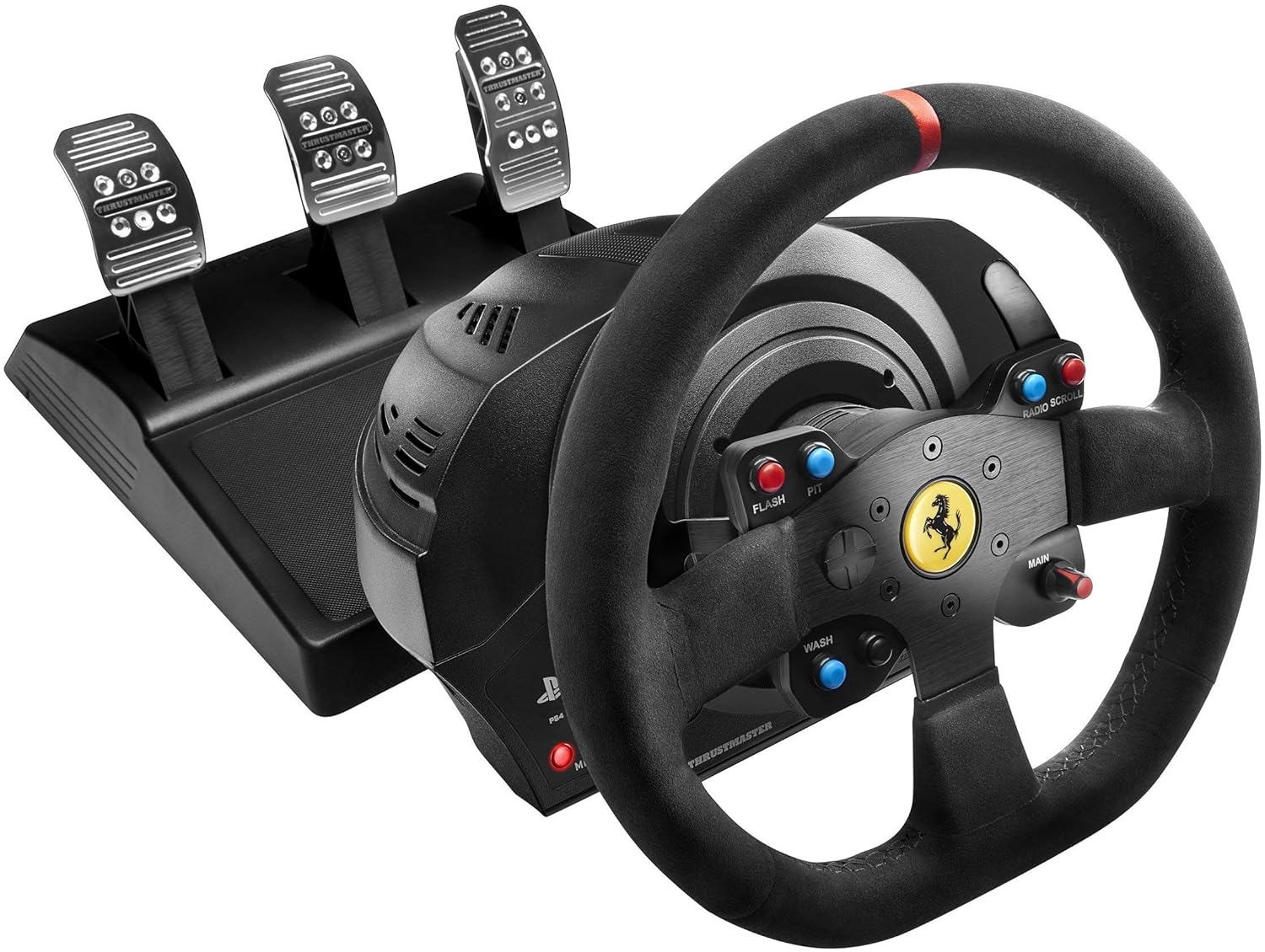 Thrustmaster T300 Force Feedback Ferrari Integral RW Alcantara Edition Racing Wheel (compatible w/ PS5, PS5 Pro, PS4 & PC)