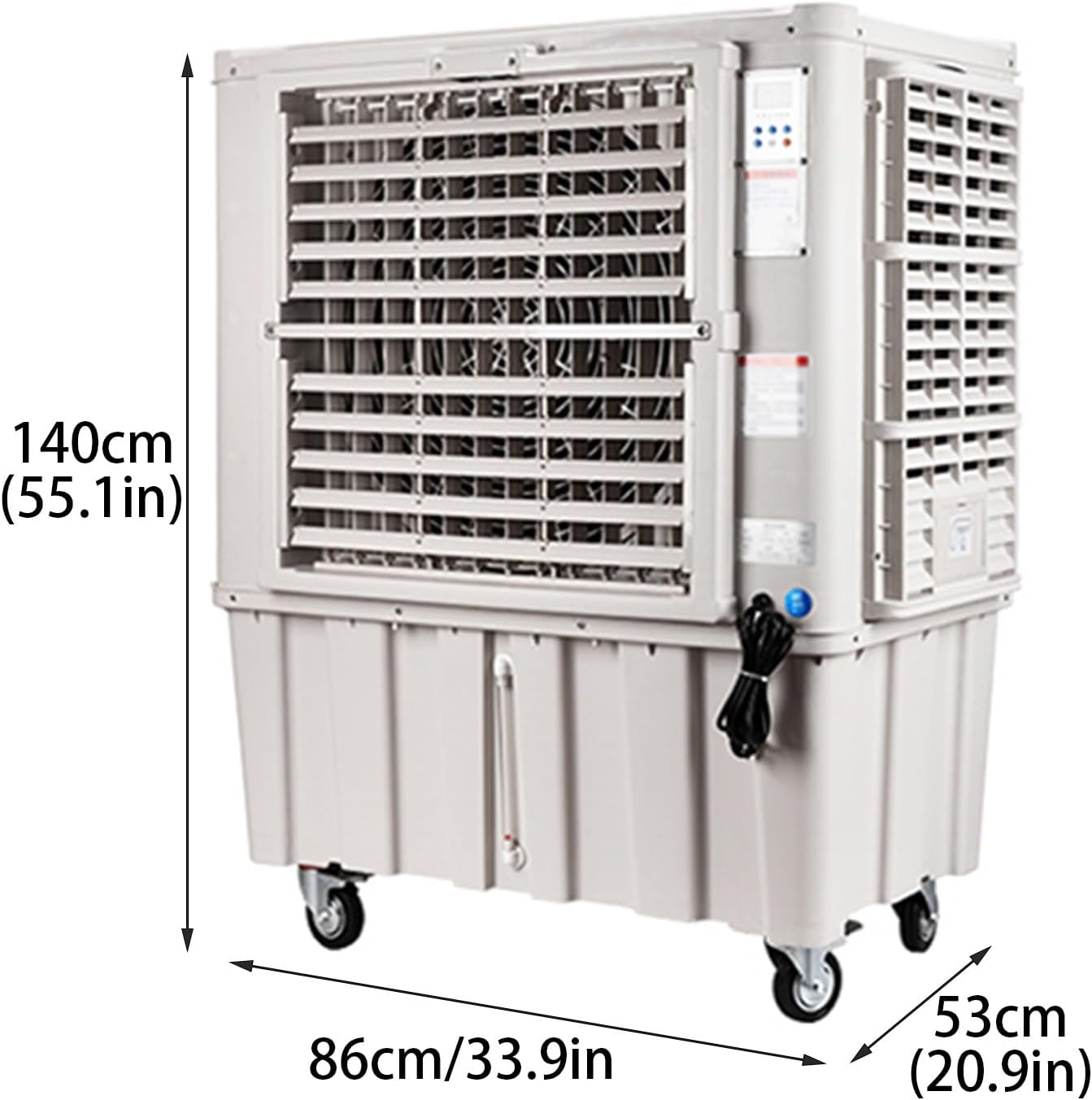 Evaporative Air Cooler, Portable Air Conditioners with Water Tank and Remote Control, Efficient Air Cooler for Rooms Office