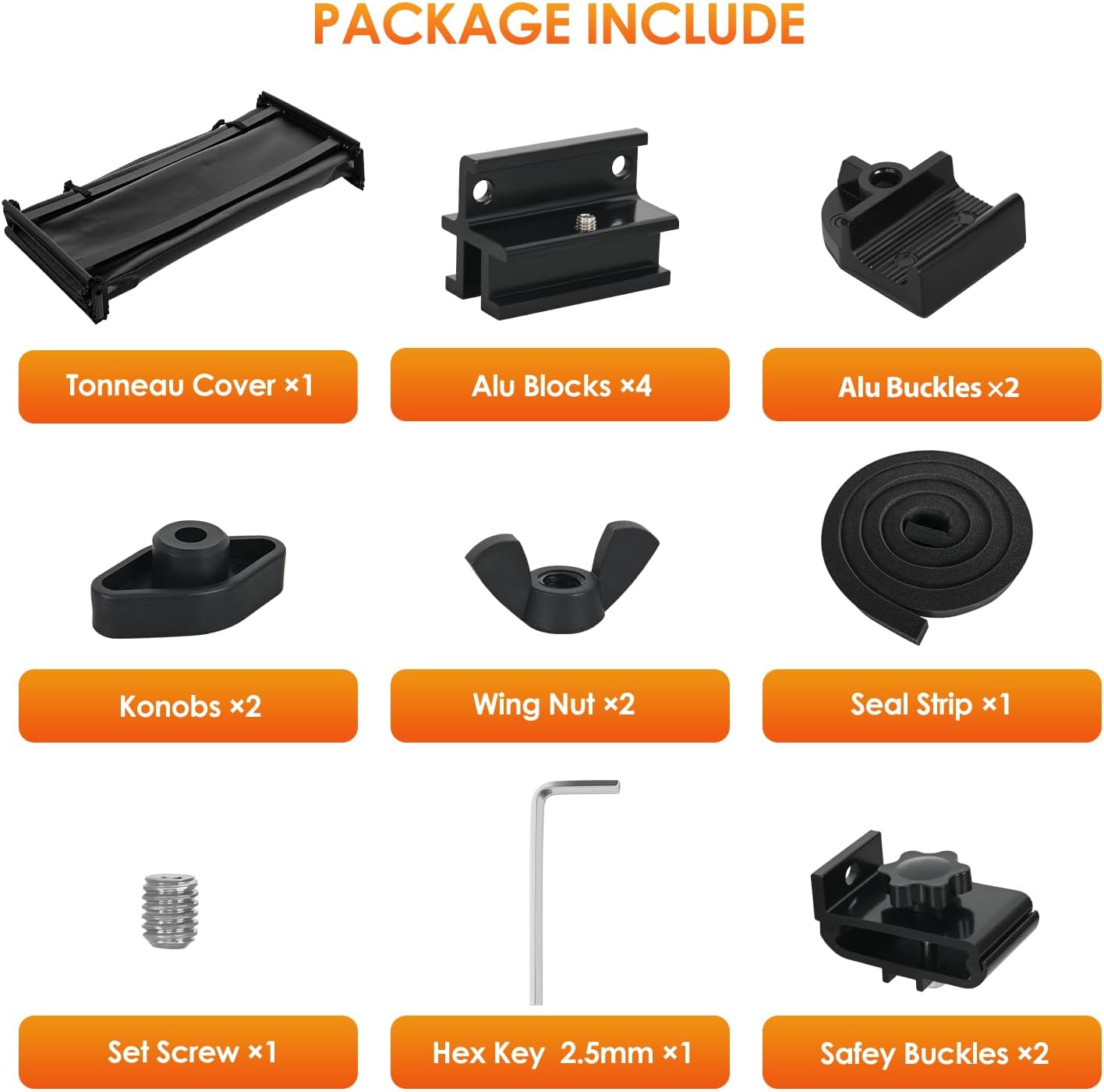 Nilight Soft Tri-fold Truck Bed Tonneau Cover Compatible with Toyota Tundra 2014 2015 2016 2017 2018 2019 2020 2021-5.5ft