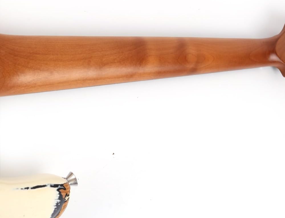 Fojill FSTR-60 Heavy Relic Solid Body Electric Guitar Roasted Canadian Maple Neck Real Rosewood Fretboard Fingerboard Elm Body Stainless Fret(Cream)