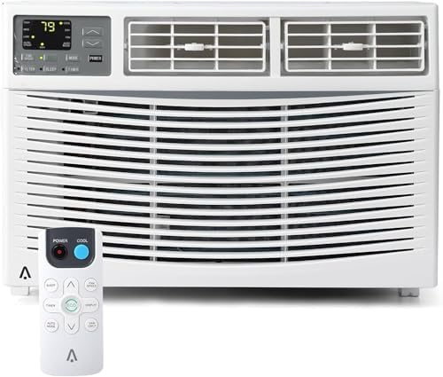 8000 BTU Window Air Conditioner with WiFi, Window AC Unit Cools Up to 650 Sq. Ft., Energy Saving with Remote & App Control & Timer Function, Perfect for Small Rooms, Living Room, Office