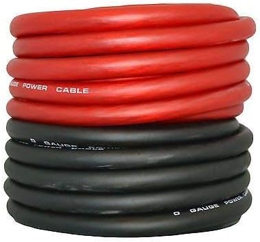 SoundBox KIT0-25RB, 0 Gauge Amplifier Wire Power/Ground Amp Cable - 50 Ft.