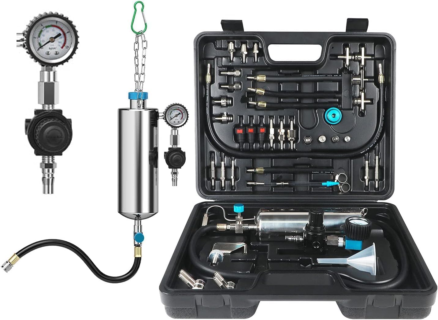 Fuel Injector Cleaner Kit, Non-Dismantle Fuel Injection System Cleaner Tester 1L 150PSI Fuel Injector System Cleaning Machine Tool Catalytic System Cleaner Converter Cleaner for Gasoline Cars Vehicle