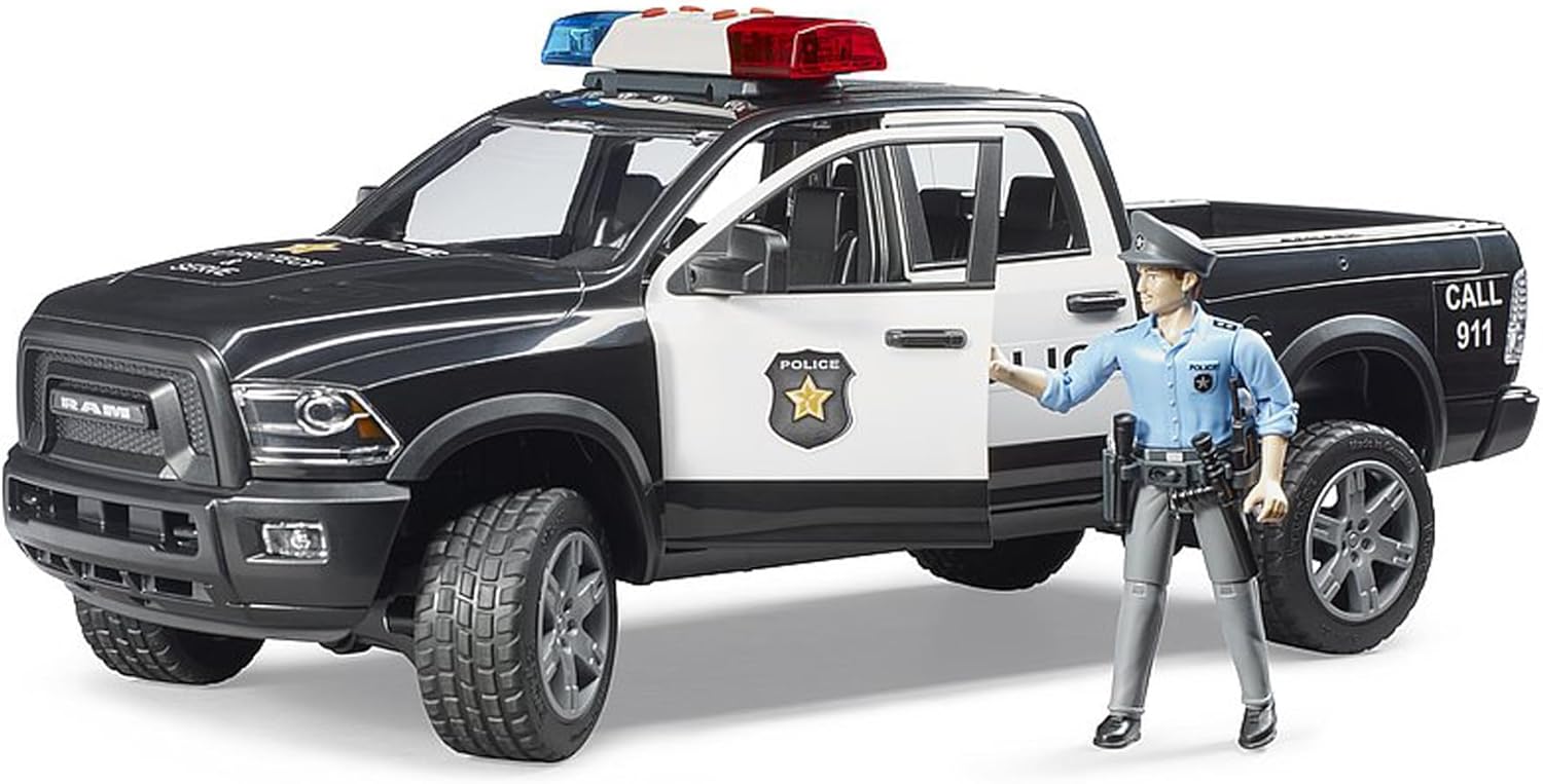 Bruder 02505 Ram 2500 Police Pickup with Police Officer