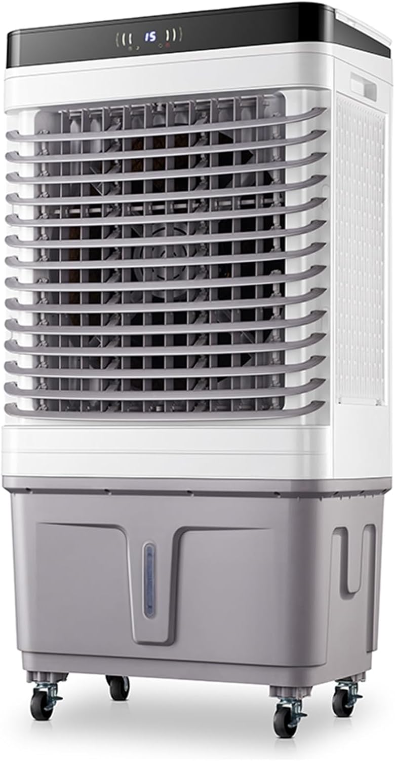 Evaporative Air Cooler, Portable Air Conditioners with 3 Speed, Timer, Water Tank, Industry Swamp Cooler for Room Garage Office