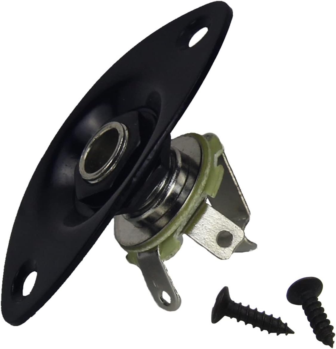 FLFL 1/4'' 6.35mm Electric Guitar Interface Output Interface Black for Guitar Parts Guitar Parts