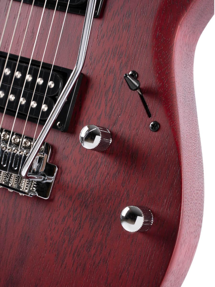 Cort X100 - black cherry open pores - Electric guitar