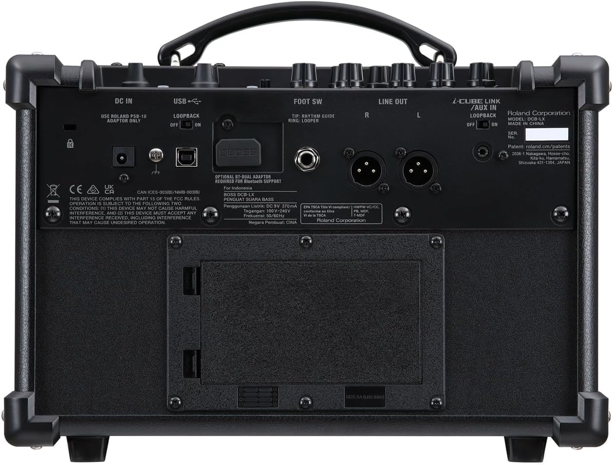 BOSS Dual Cube BASS LX Bass Guitar Amp – The Ultimate Cube bass Practice with pro Tones and Effects, onboard Rhythms, and Extended Range for Performing, Recording, and livestreaming.