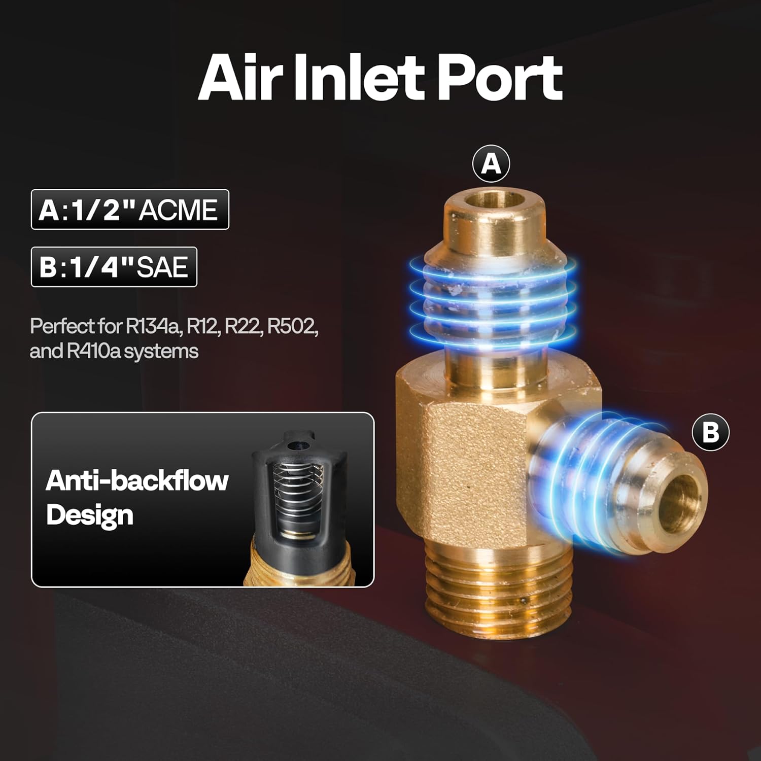 VIVOHOME 110V 1/4 HP 3.5 CFM Single Stage Rotary Vane HVAC Vacuum Pump and 3 Way AC Manifold Gauge Set with 4ft Hoses & Accessories for Auto Air Conditioning Refrigeration Recharging, Red