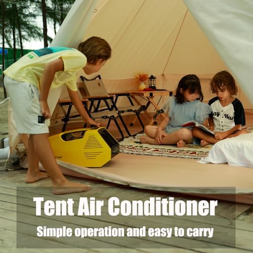 Portable air conditioner 2380 BTU Outdoor Air Conditioner Camping Tent Air Conditioner Tent Air Conditioner with Remote Control Suitable for Camping RVs Outdoors Van and Fishing(Battery Not Included)