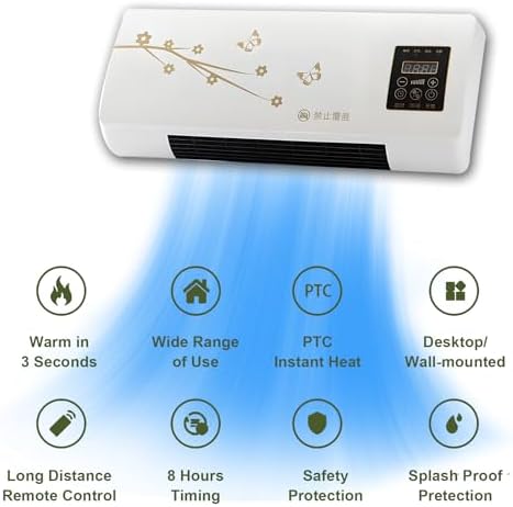 Enchantia 2025 New Ductless Air Conditioner, Wall-Mounted and Desktop 2 in 1 Wall Mounted Air Conditioner, Mini Aire Acondicionado Portatil with Remote for Home Office Bedroom (A++),White