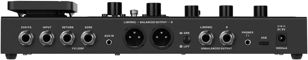 VALETON GP-200JR Multi Effects Processor Multi-Effects Pedal with Expression Pedal FX Loop MIDI I/O Guitar Bass Effects Pedal Amp Modeling IR Cabinets Simulation Stereo OTG USB Audio Interface