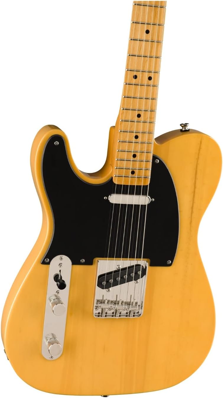 Squier Classic Vibe 50s Telecaster Electric Guitar, with 2-Year Warranty, Butterscotch Blonde, Maple Fingerboard, Left-Handed