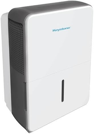 Keystone Energy Star 22-Pint Portable Dehumidifier for Large Rooms up to 1,500 Sq.Ft. with Auto-Shutoff & Timer, Quiet and Moisture Absorber For Basement, Garage, Living Room