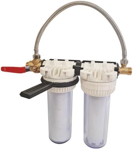 Double Filter Station with Filter and descaling cartridges - Cartridge Duration 6 Months - French Production