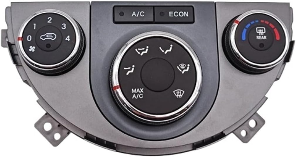 Air Conditioning Control Panel Air Conditioner Knob Automatic for Kia Soul(Black A)
