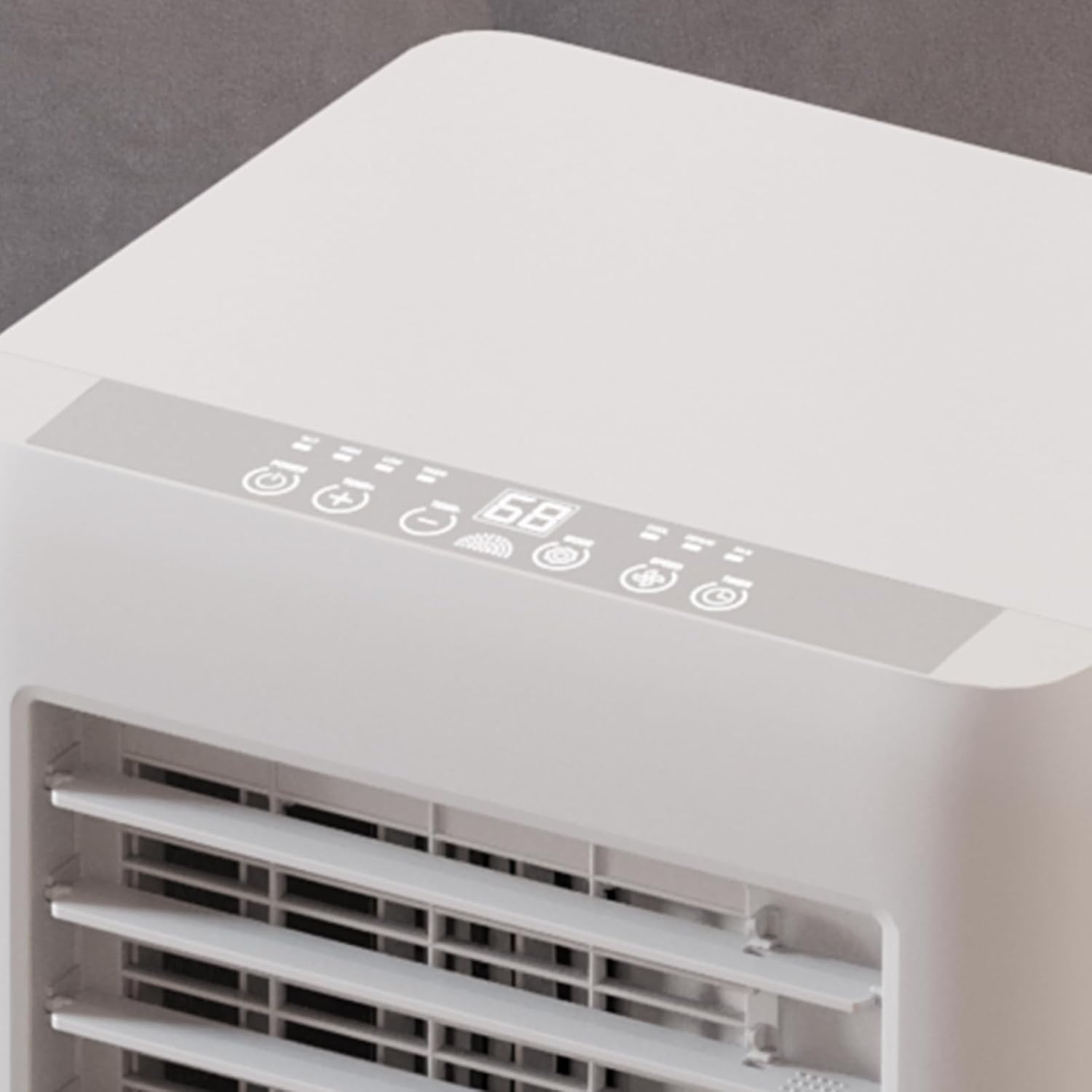 10,000 BTUs Portable Air Conditioner, Portable AC Unit Cool Up to 450 Sq.Ft., 3 in-1 Dehumidifier, Fan, Cool, Air Conditioner with Remote Control, LED Display, Window Kit, Sleep Mode, White