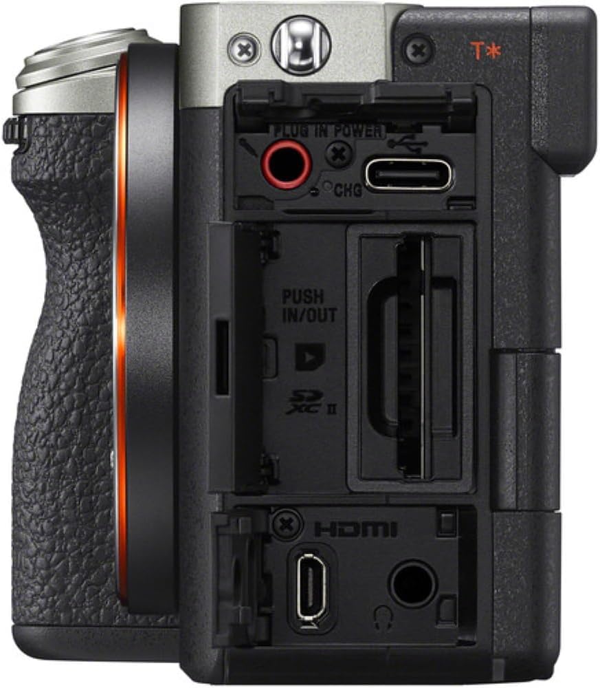 Sony a7C II Mirrorless Camera with 28-60mm Lens | Silver Bundle with 64GB Memory Card + 40.5mm UV Filter + 5-Piece Camera Cleaning Kit + Battery Charger + Cloth + Camera Case (7 Items)