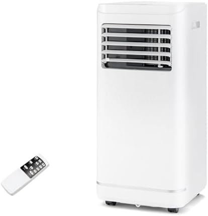 DORTALA Portable Air Conditioners 8000 BTU, Personal AC Cooling Unit with Dehumidifier, 24H Timer, Remote Control, Window Kit, Standing AC for Home Office Dorm, Cool Rooms up to 250 Sq. Ft