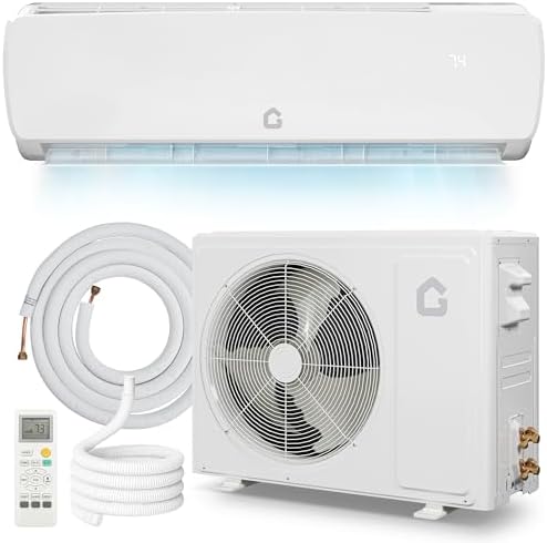 Ultra-Quiet 42dB |12000 BTU 19 SEER Ductless Mini-Split Air Conditioner Heat Pump | 3-in-1 Cooling, Heating & Dehumidifying | 230V White Inverter AC System | Includes 10ft Pre-Flared Line Set