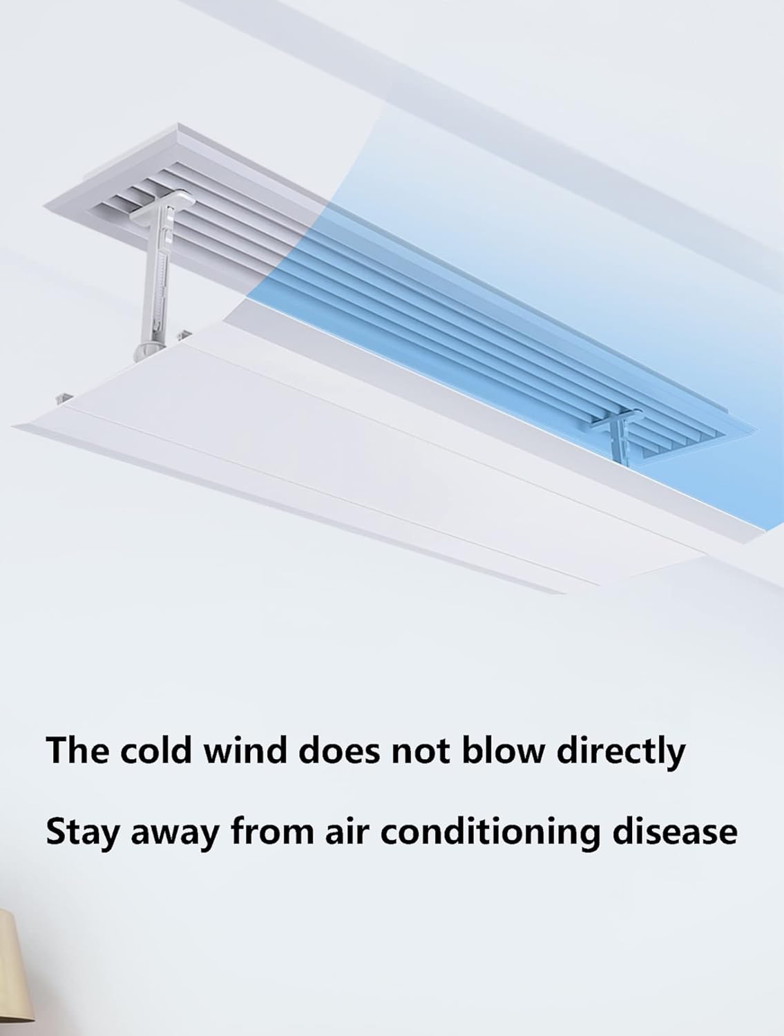 Air conditioning deflector Air Conditioner Wind Shield, Adjustable Air Conditioning Deflector Air Diverter Cover Anti Wind Baffles Anti Direct Blowing Windshield Wind Guide