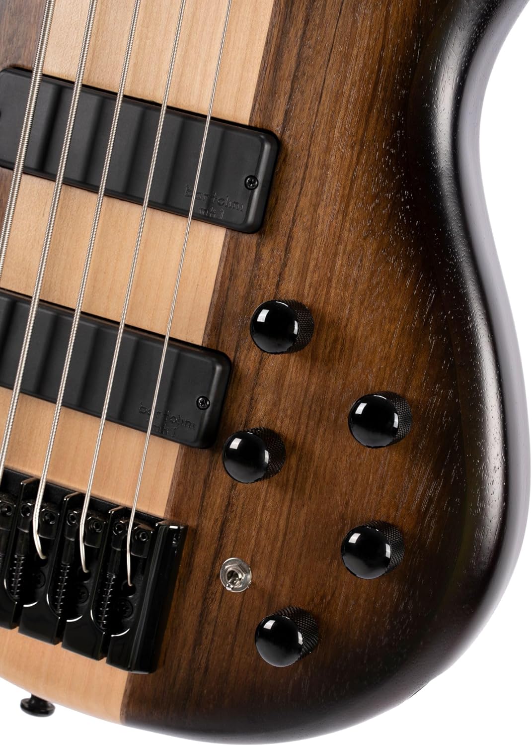 Cort C5PLUSOVMHABB Artisan Series C5 Plus OVMH 5 String Bass Guitar, Antique Brown Burst