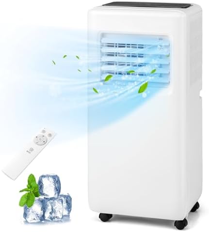 ARLIME 10000 BTU Portable Air Conditioner, 3 in 1 Air Cooler w/Fan, Quiet Floor AC w/Sleep Mode, 24H Timer, LED Display, Remote Control & Installation Kit, AC Unit for Bedroom 350 Sq.Ft (10000 BTU)