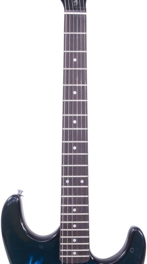 39 Inch Beginner Electric Guitar Kit, Full Size Electric Guitar,Complete Electric Guitars Set with Bag, Shoulder Strap, Power Wire, Wrench Tool,Tremolo Arm and Picks,Black and Dark Blue