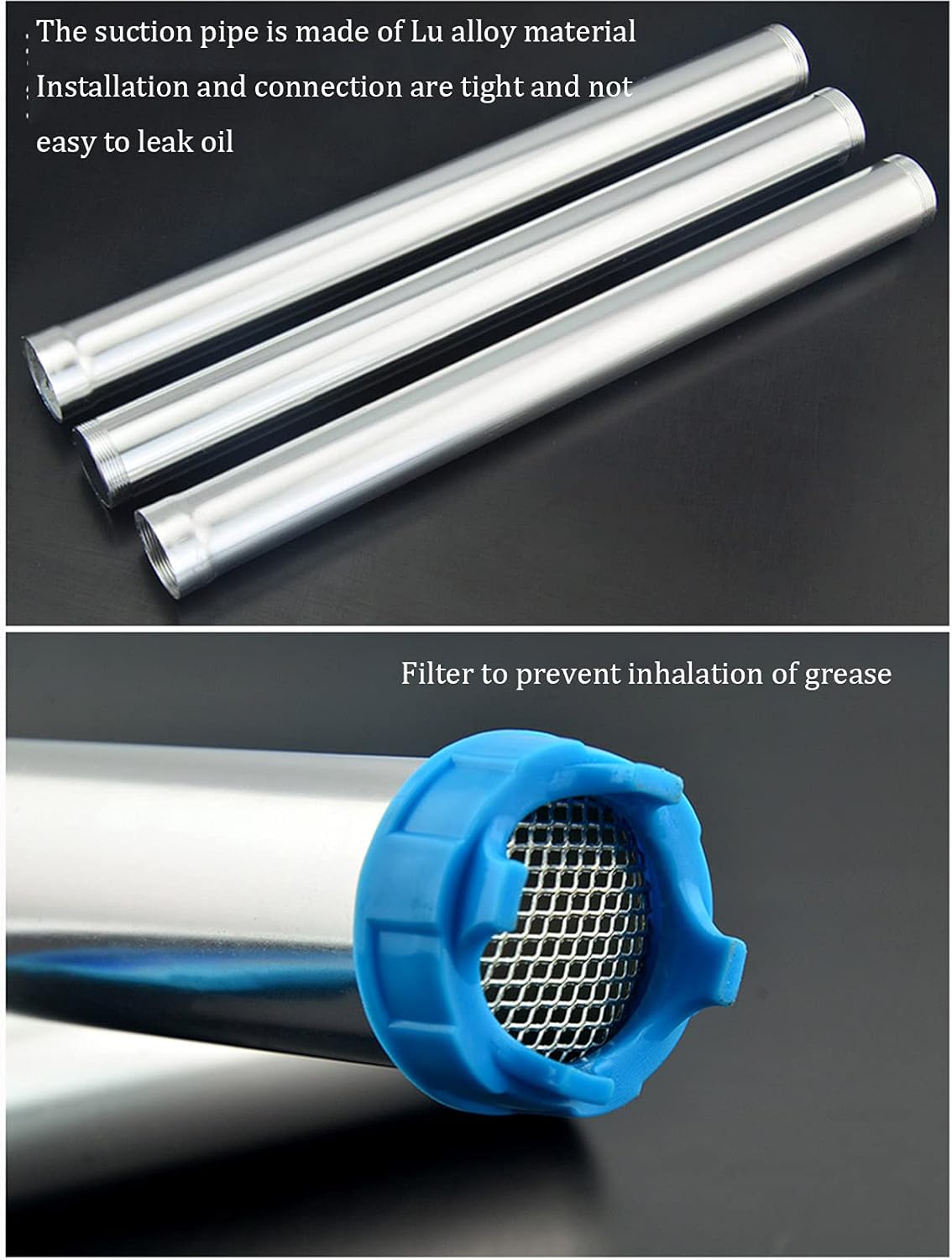 Hand Tool Hand Crank Oil Pump, Aluminum Alloy Oil Absorber, Oil Drum Pump, Good Sealing Performance, Heavy-Duty Rotary Drum Pump, Manual Liquid conveying Drum Pump, Chemical Resistance