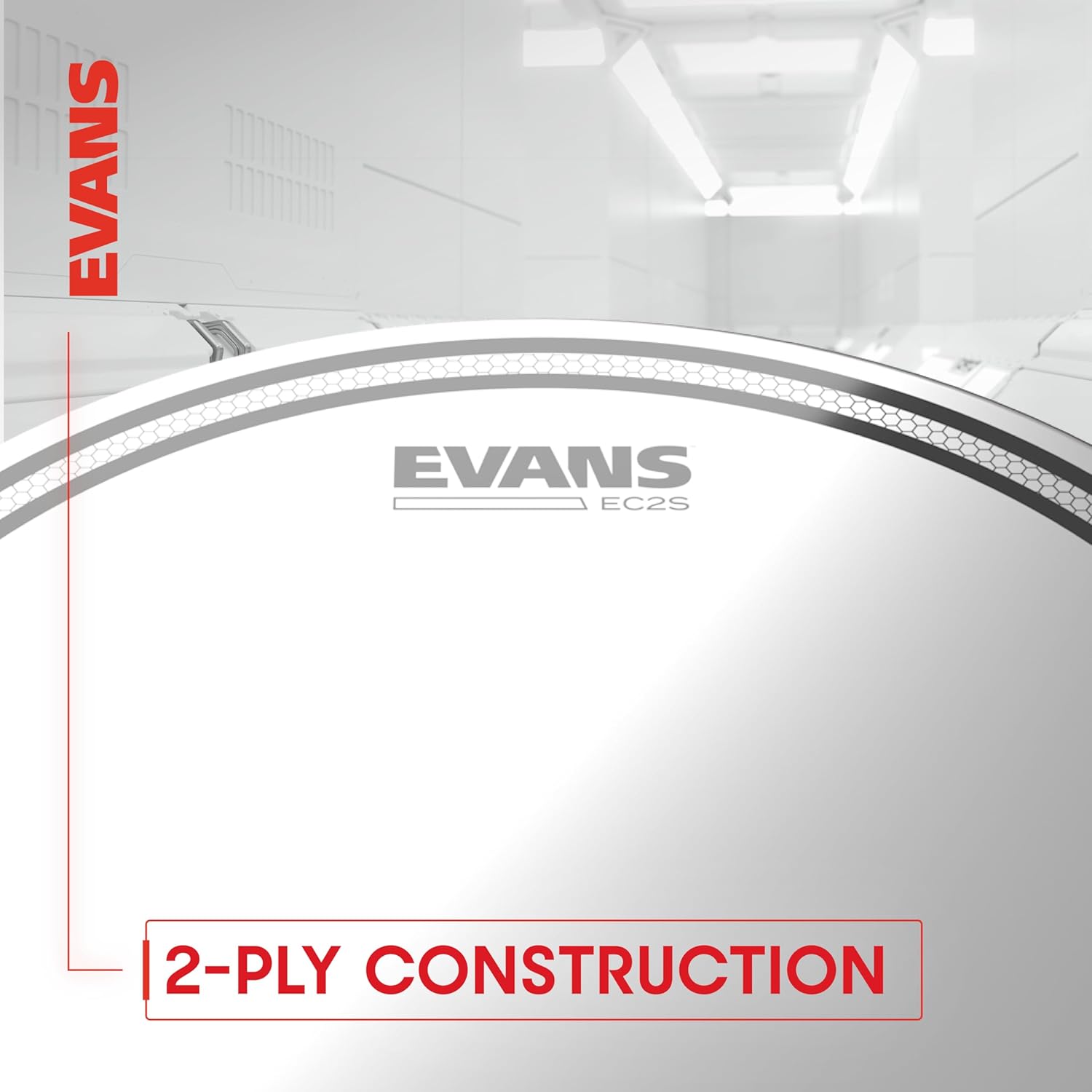 Evans Drum Heads - EC2S Clear Standard Pack (12