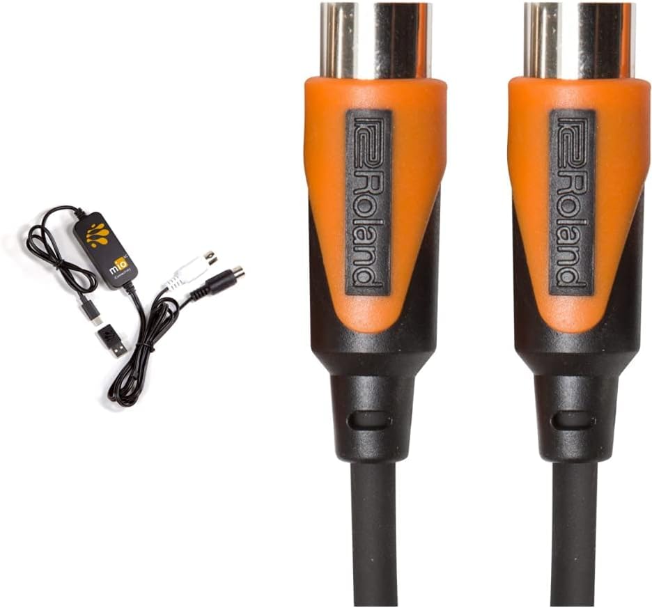 iConnectivity mioXC MIDI Interface and Roland 10ft MIDI Cable Bundle