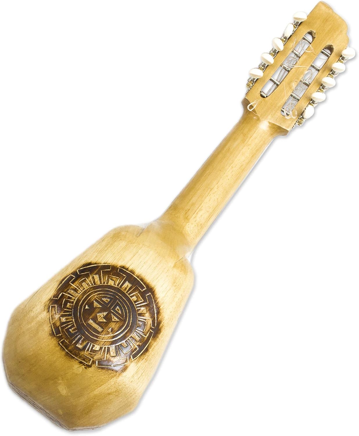 NOVICA Inca Sun Wood Charango Guitar