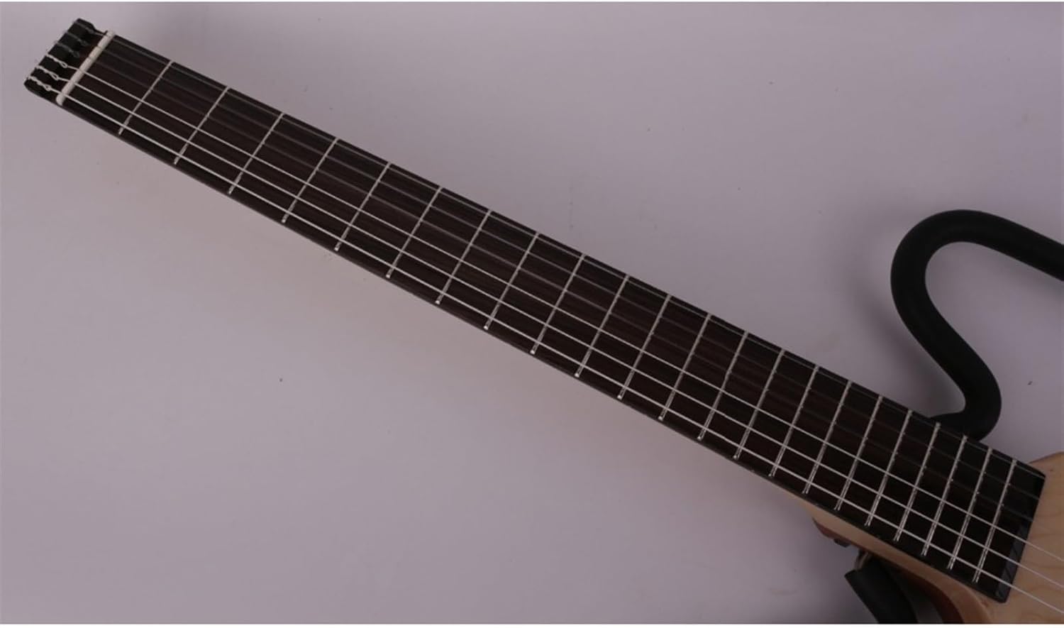 22 Frets Silent Nylon String Headless Electric Guitar Built in Effector Travel Portable Foldable Guitar Professional Headless Guitar (Color : 01)