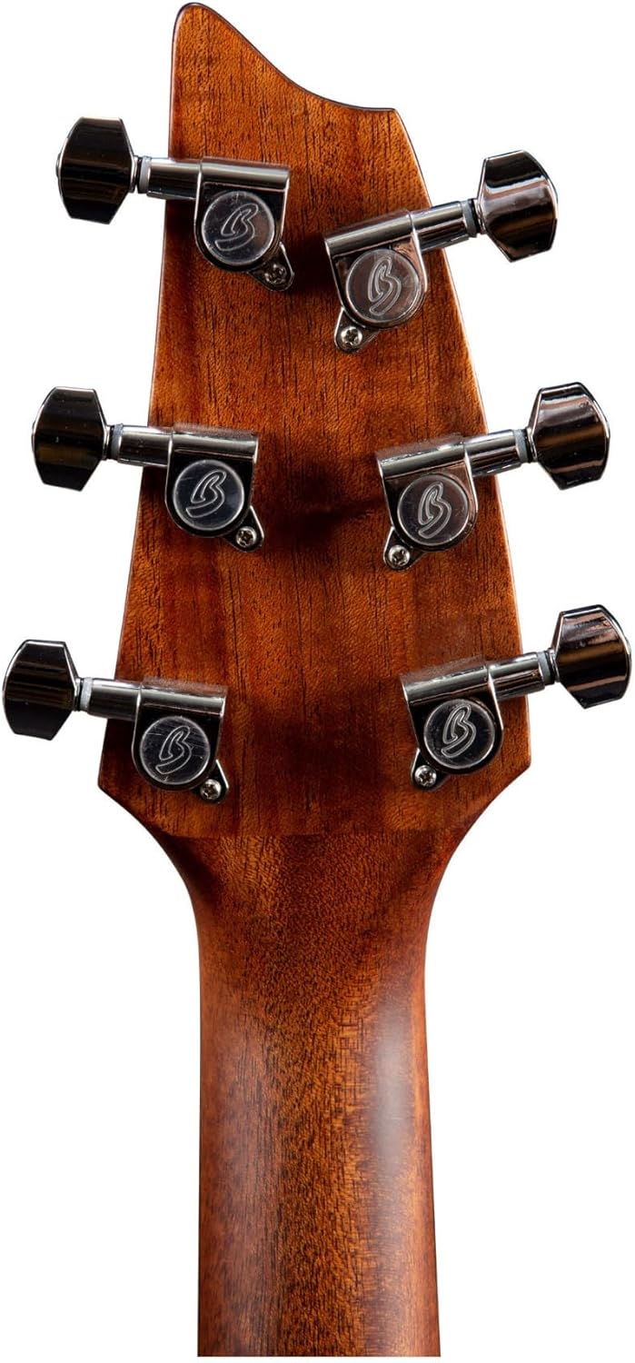 Breedlove Discovery S Concert Body EcoTonewood African Mahogany Top 6-String Acoustic Guitar with Slim Neck (Right-Handed, Natural Satin)