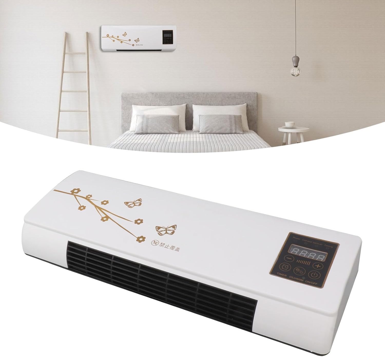 Sonew Wall Mounted Heating Machine, Smart Wall Heater, Dual Use Highly Efficient Wide Angles Mobile Small Air Heater for Home Bedroom Office Indoor Use