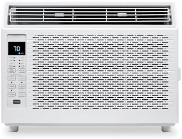 PURECLEAN 6,000 BTU Window Air Conditioner, Efficient Cooling for Small to Medium Rooms up to 250 Sq.Ft, Adjustable Airflow, Installation Kit Included