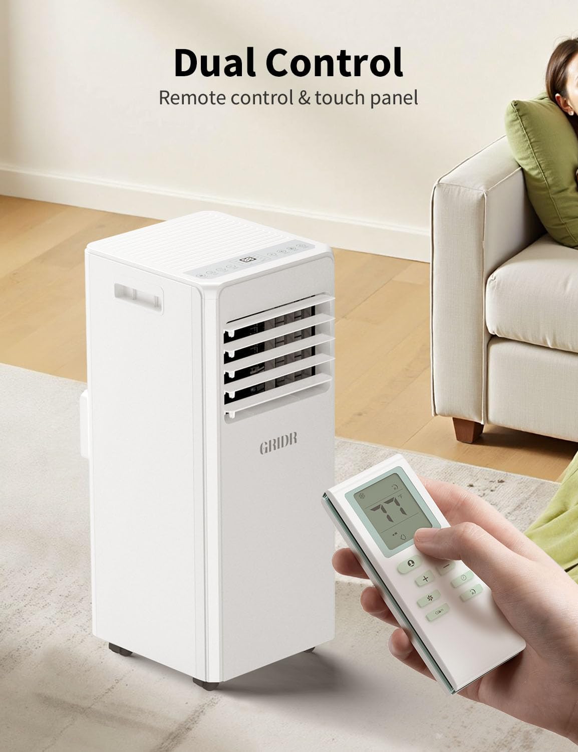 Portable Air Conditioners, 8,000 BTU AC Unit for Bedroom with 4 Modes Cooling/Dehumidifier/Fan/Sleep, Up to 300 sq.ft, 45db Quiet, 24H Timer & Remote, Portable AC Unit for Room Indoors