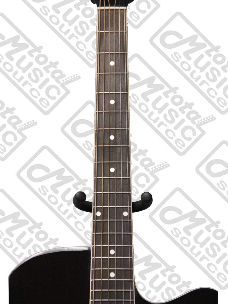 Oscar Schmidt OD45CBPAK Linden Linden Dreadnought Pack w/bag Acoustic Guitar - Black