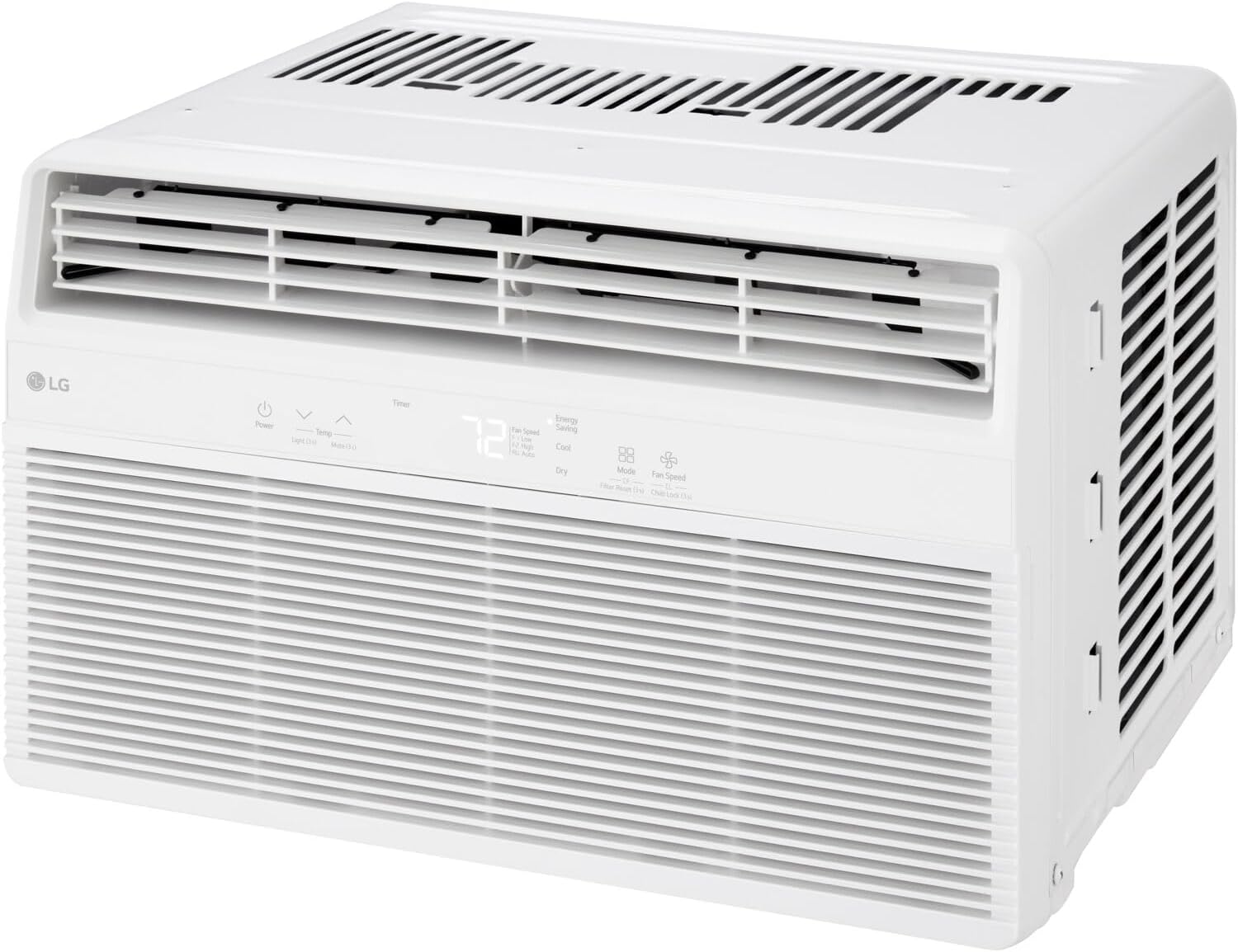 LG 10,000 BTU Window Air Conditioner with Dehumidifier, 115V, Window AC for Medium Rooms up to 450 Sq. Ft., Window Unit AC with Remote Control, 3 Speeds, Auto-Restart, 24-Hour Timer, White