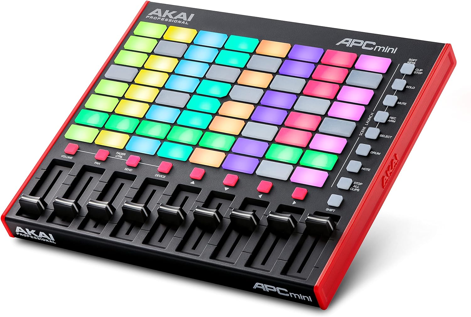 AKAI Professional APC Mini MK2 - USB MIDI Pad Controller for Clip Launching with Ableton Live Lite, 64 RGB Pads & Professional APC Key 25 MK2-25-Key USB MIDI Keyboard Controller