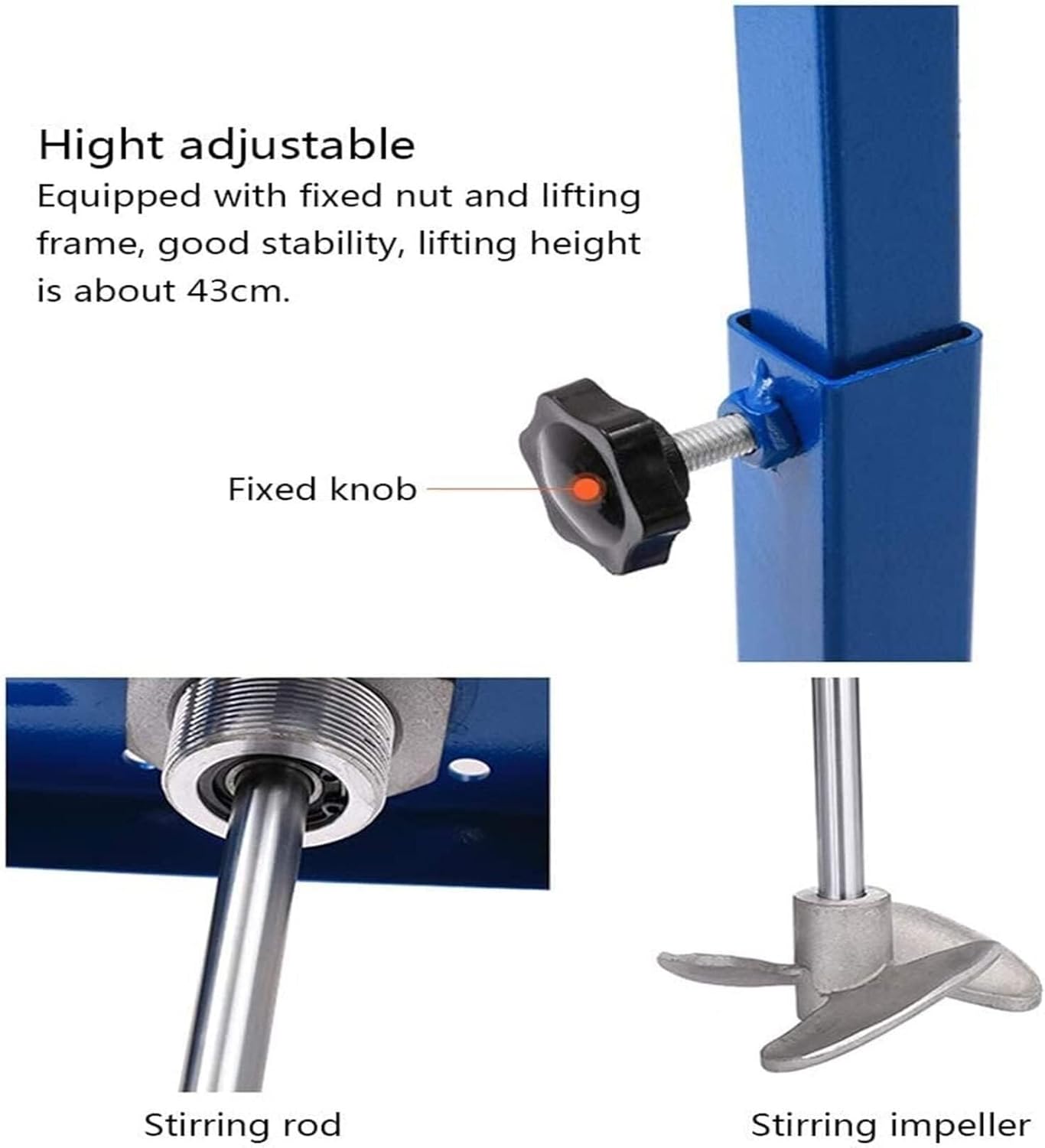 Automatic Lifting Pneumatic Paint Mixer Machine Air Agitator 5 Gallon Pneumatic Paint Stirring Machine