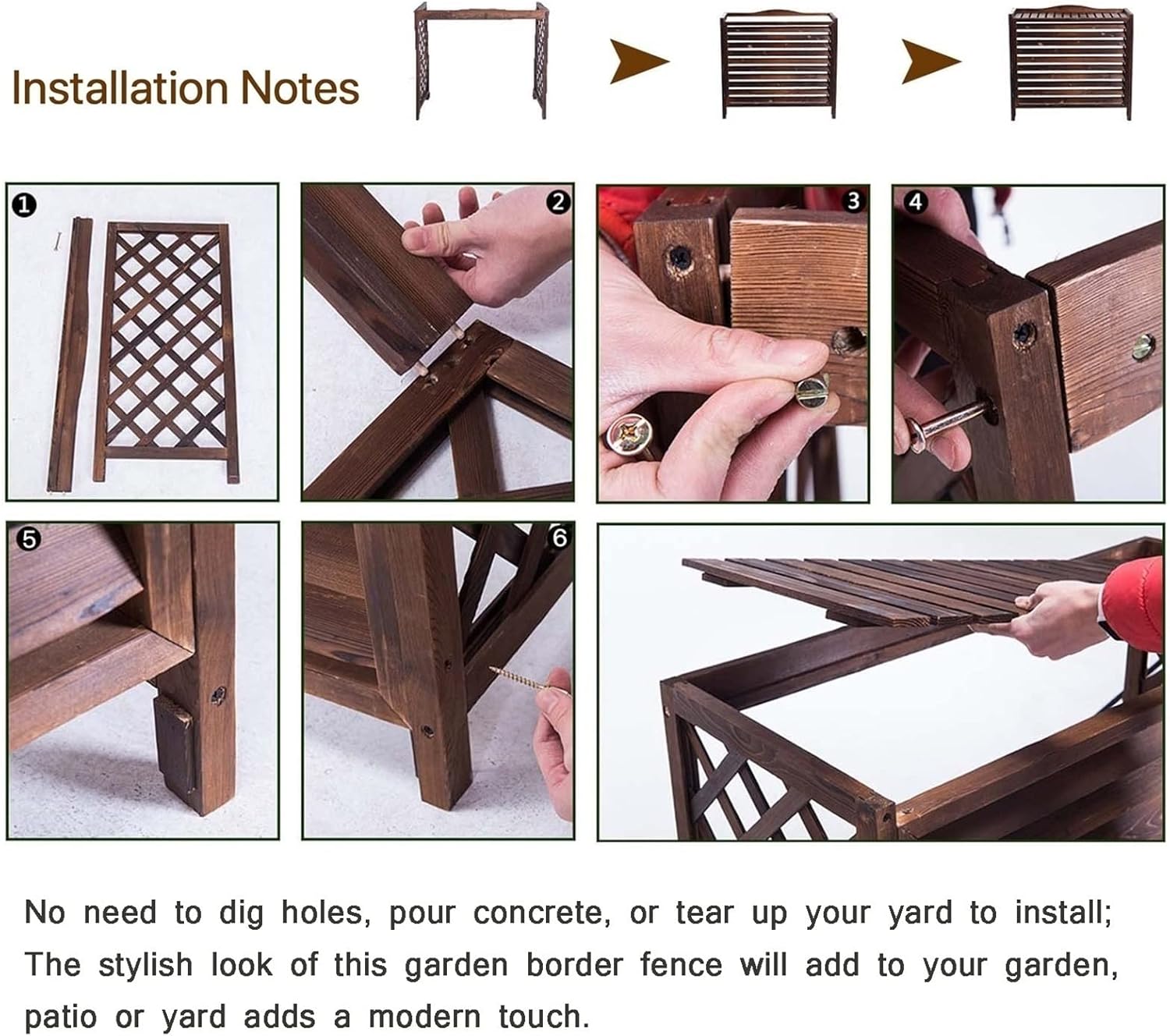 Split Air Conditioner Covers for Outside Units Trash Can Enclosure Flower Stand Protective grilles All Weather Heavy Duty Privacy Fence Screen Anti Theft Wooden AC Cover Outdoor (Size : 103