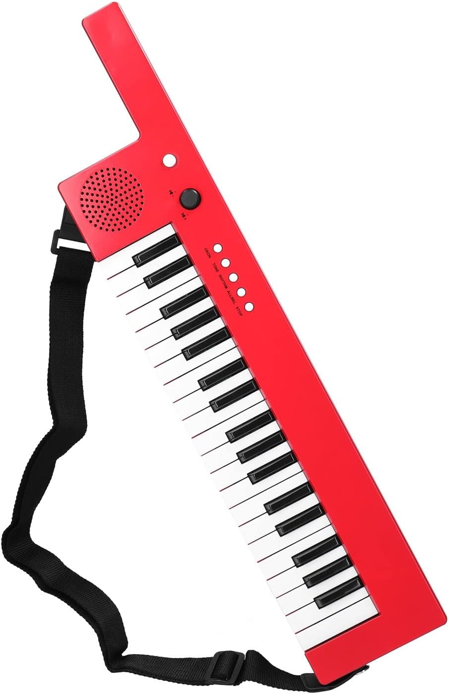 Keyboard Piano 37 Keys Electronic Piano Organ Keyboard Piano Type-C Rechargeable Guitar with Straps Microphone