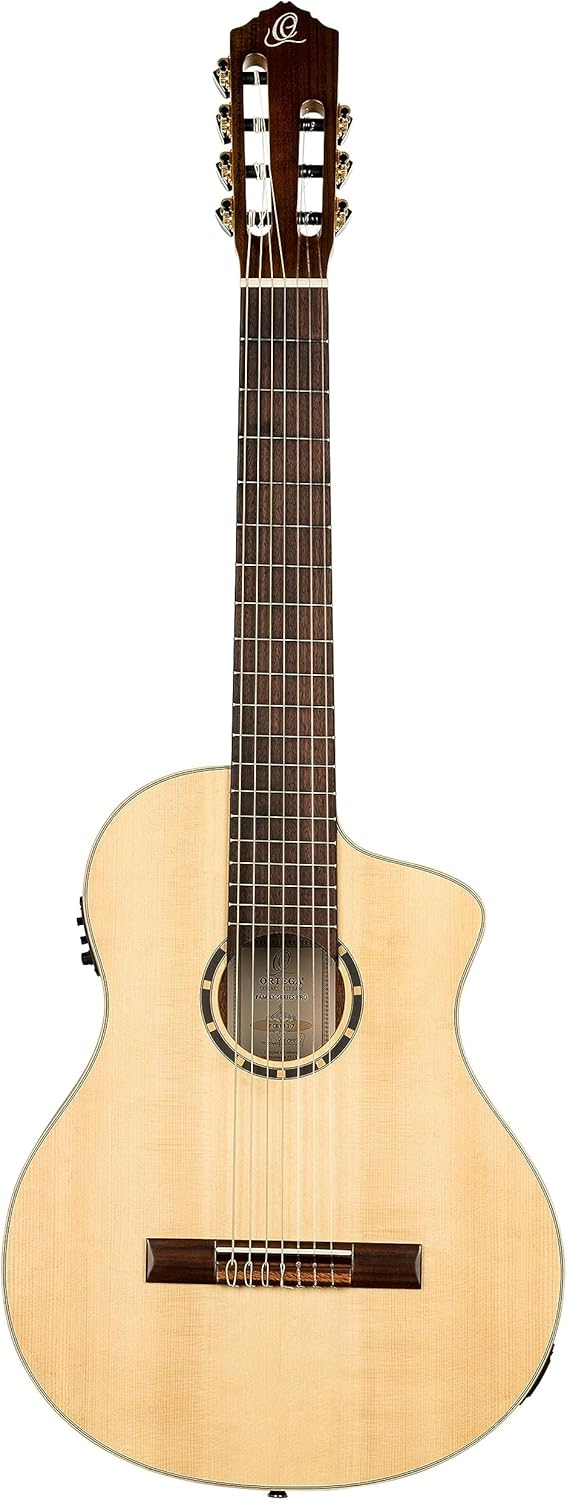 Family Series Pro 7-String Solid Top Acoustic-Electric Nylon Classical Guitar w/Bag